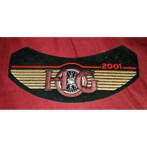 HOG Harley Davidson Owners Group Patch 2001 Vintage Iron On New Unused HTF RARE